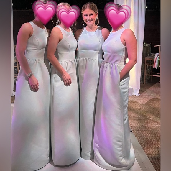 Amsale Fiona Dress in Mint - Picture 1 of 5